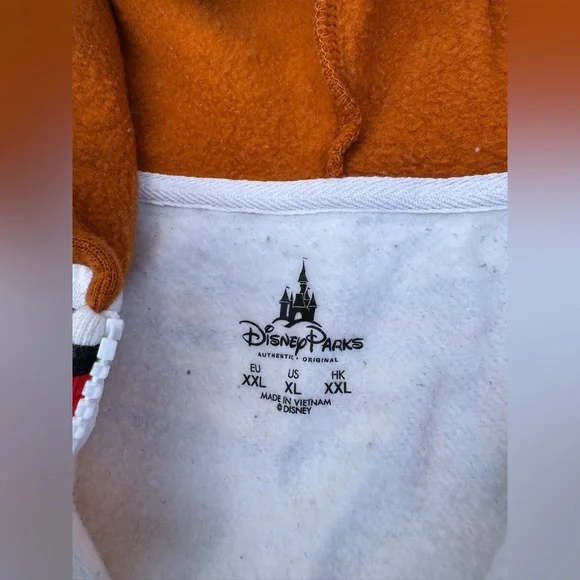 Disney Parks Pixar Toy Story Woody Hooded Costume Full Zip Hoodie Size XL - Picture 3 of 12